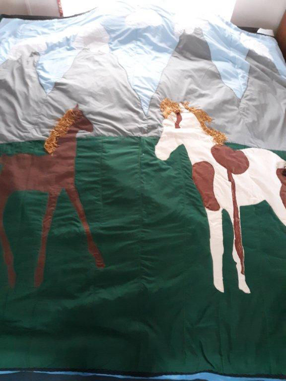 #1059 XL King, Horses Wild and Free $350
