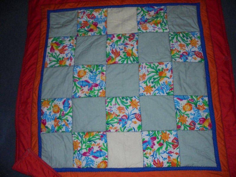 #1007  Patchwork Blocks of Tropical Fish