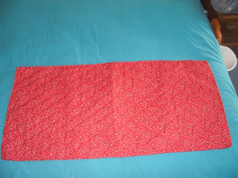 #1151 Red Floral - 45"x21"