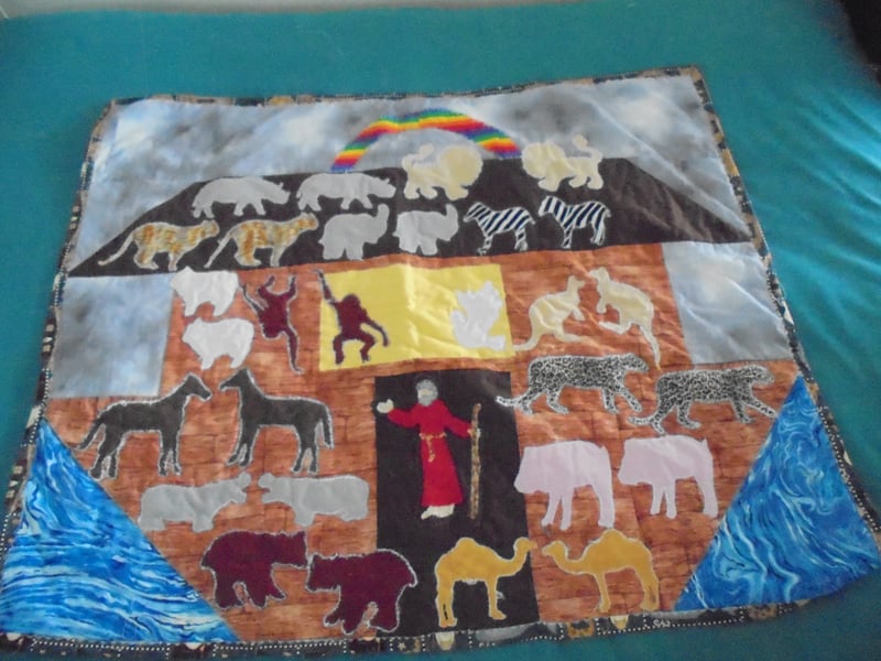 #1153  Noah's Ark - Appliqued, 42"x36"