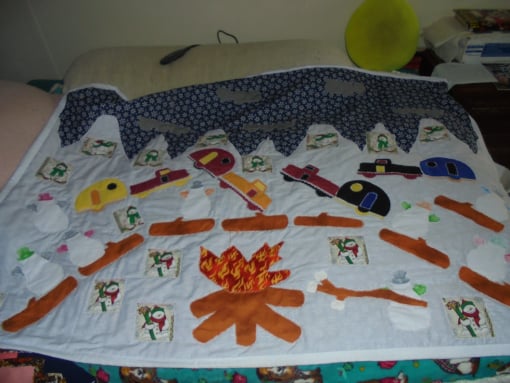 #1178  Snowmen camping in the snow