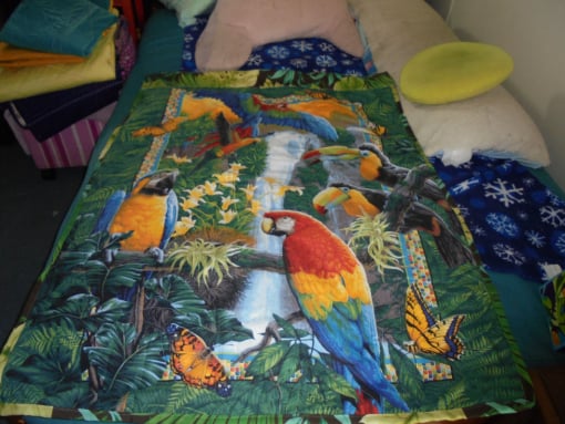 #1241 Tropical Birds 46"x36" $60