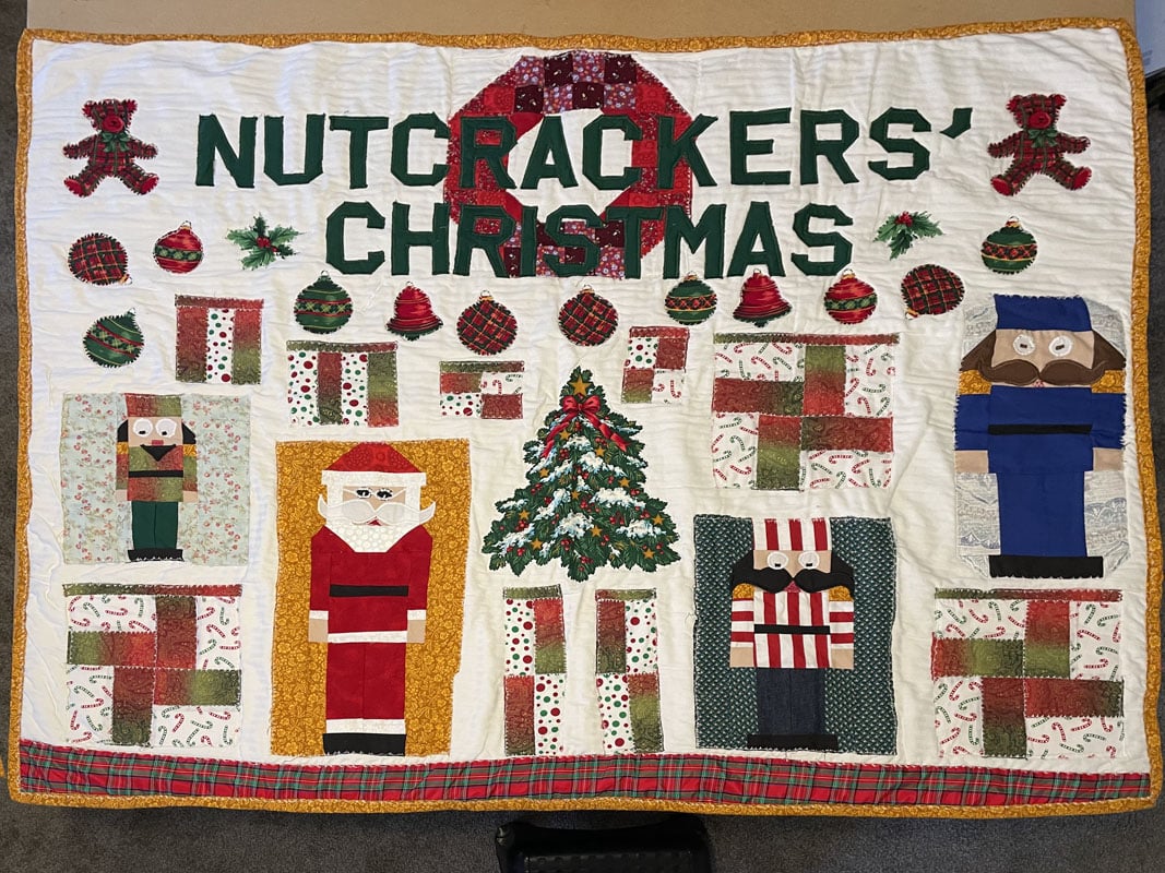 #1262  Throw  Nutcracker Christmas