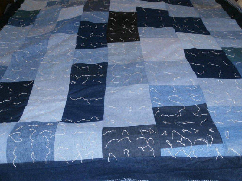 #849 Crazy Blue Jeans Block