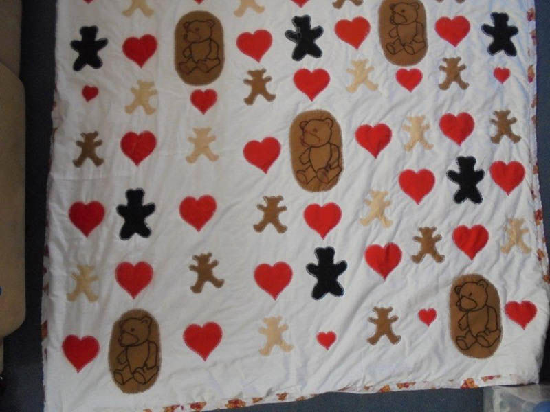 #979  Double  Hearts and Bears